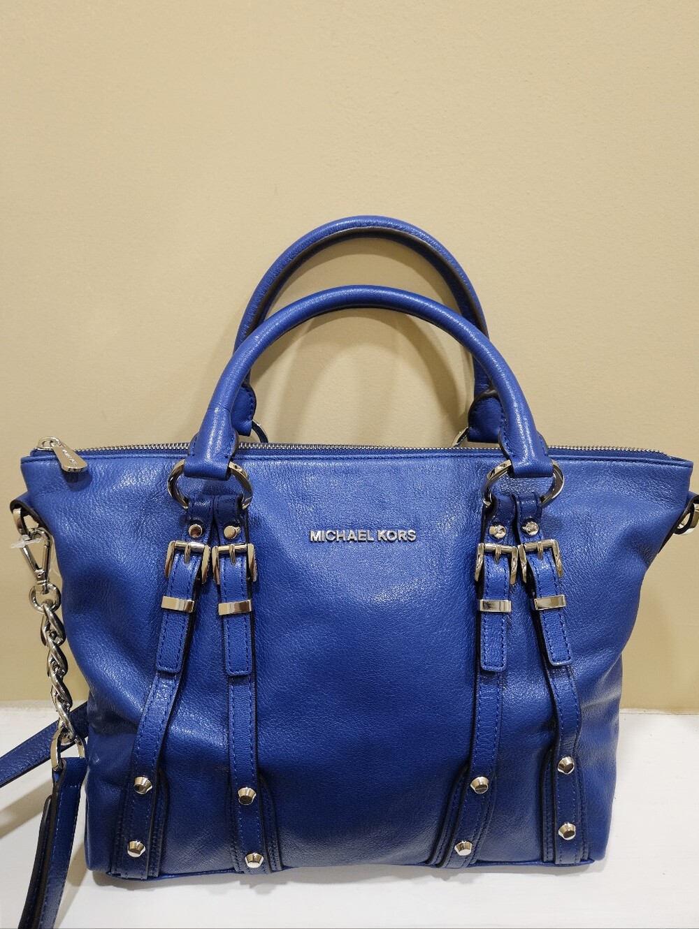 Michael Kors Cobalt Blue Crossbody Satchel - Picture 3 of 15